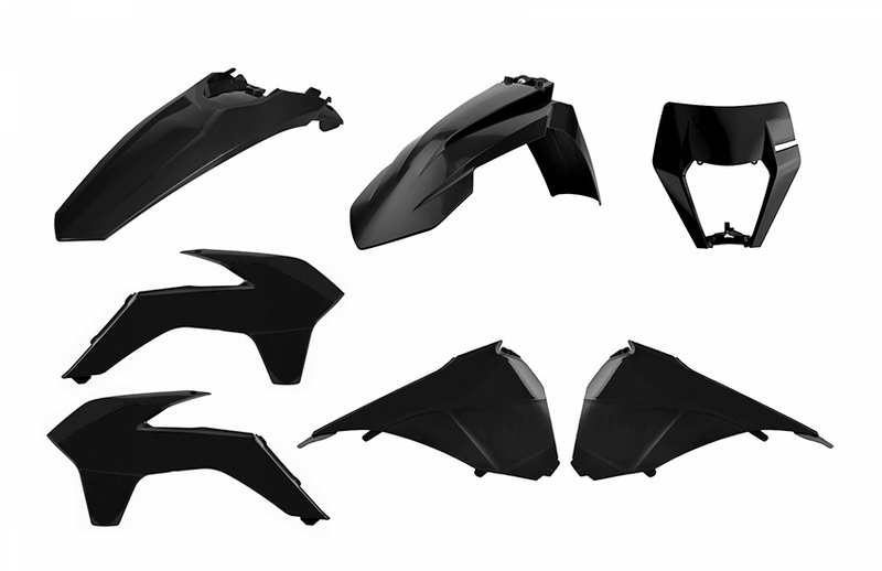 POLISPORT Enduro Restyle Plastic Kit Black KTM EXC/EXC-F Figure 2