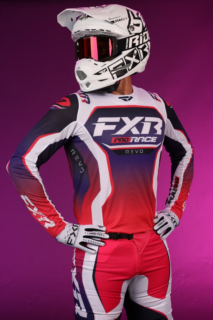 FXR Revo 2025 Pantaloni da motocross viola/rosa 30 Figura 4