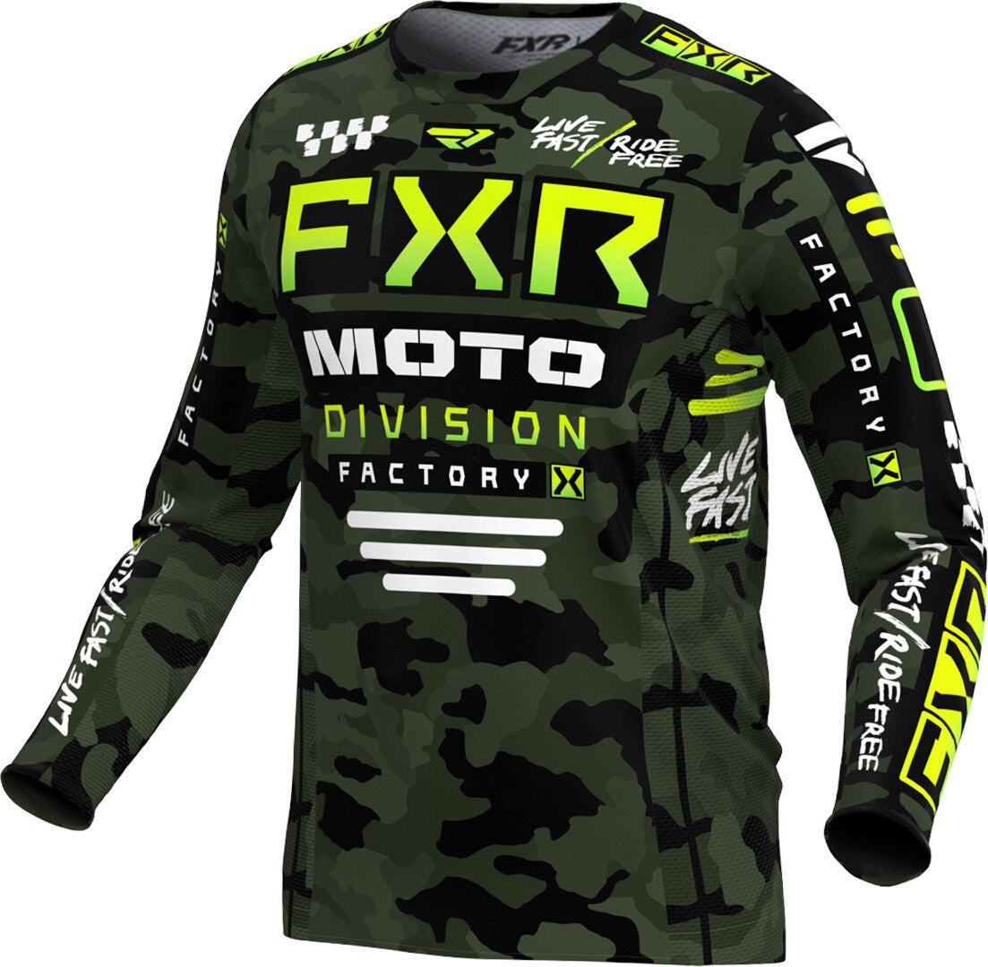 FXR Podium Gladiator 2024 Motocross Jersey camouflage XS Abbildung 1