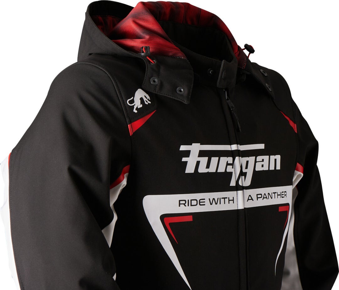 Furygan Sektor Roadster Motorcycle Textile Jacket black/white/red L Figure 5