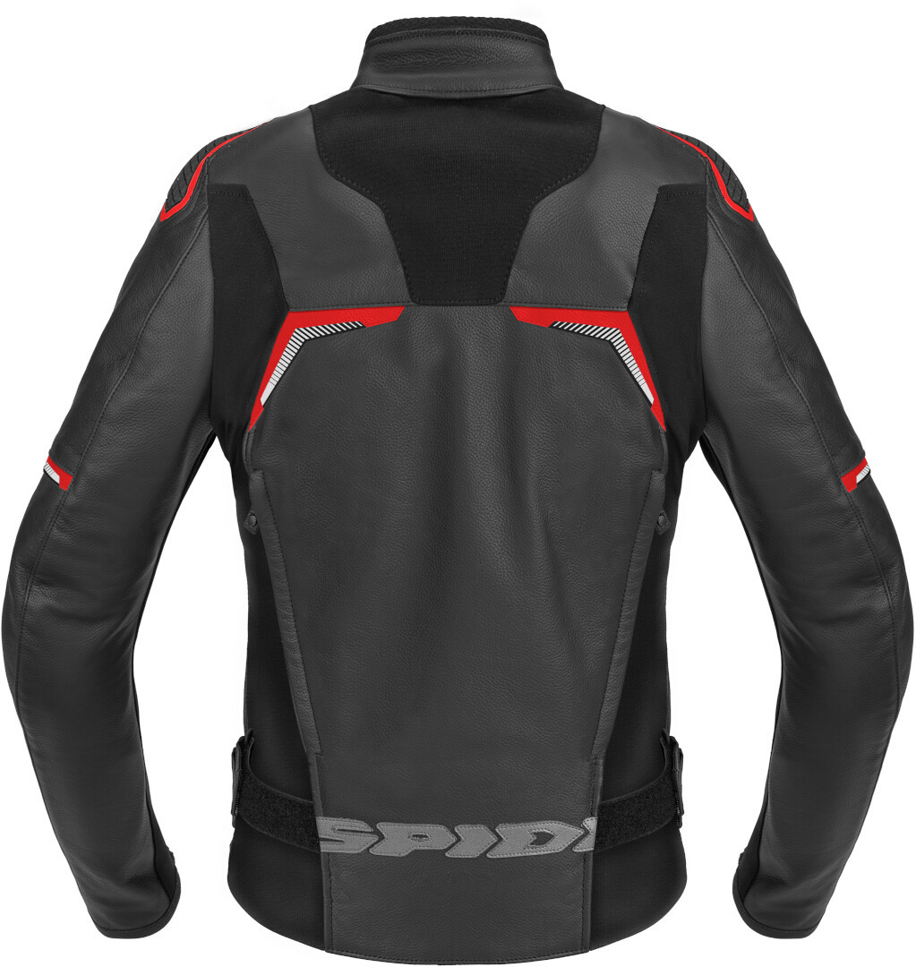Spidi Evorider 3 Ladies Motorcycle Leather Jacket black/red 44 Figure 2