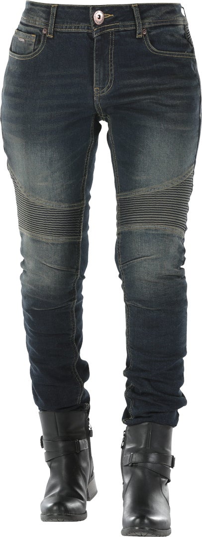 Overlap Imola Damas Motorcycle Jeans Piedra gris 27 Figura 2