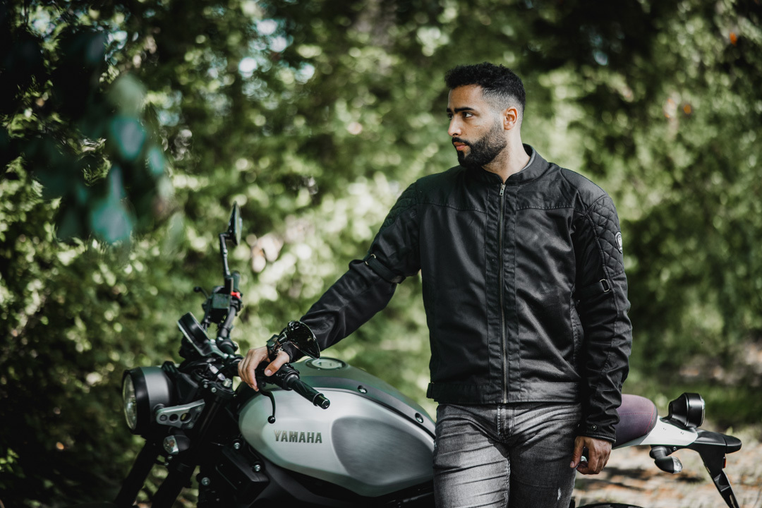 Merlin Chigwell Lite Motorcycle Waxed Jacket black M Figure 5