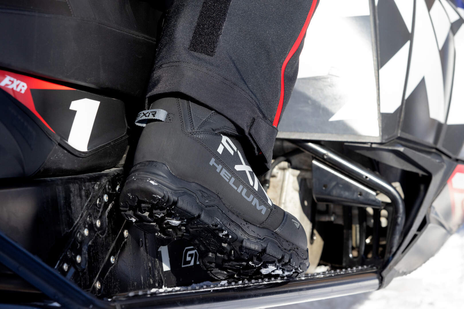 FXR Mission FX 2023 Snowmobile Bib Pants black/red XL Figure 5