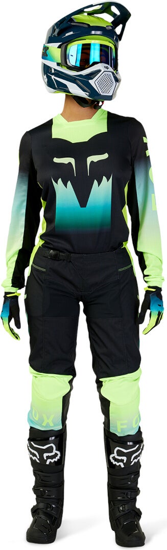 FOX 180 Flora Motocross Bukser til damer sort/grøn 4 Figur 7
