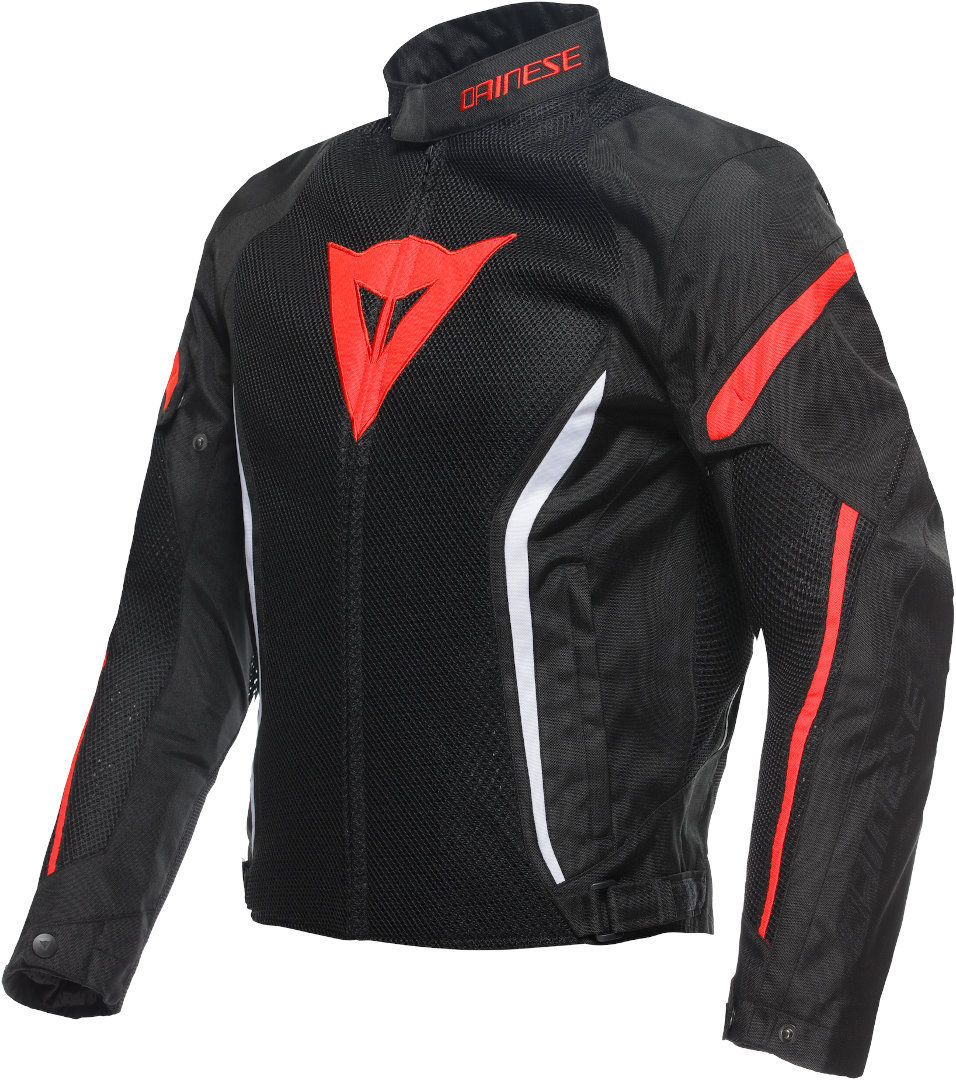 Dainese Air Crono 2 Tex Motorcycle Textile Jacket black/red/white 52 Figure 1