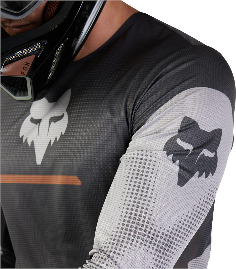 FOX Flexair Optical Motocross Jersey dunkelgrau/hellgrau L Abbildung 3