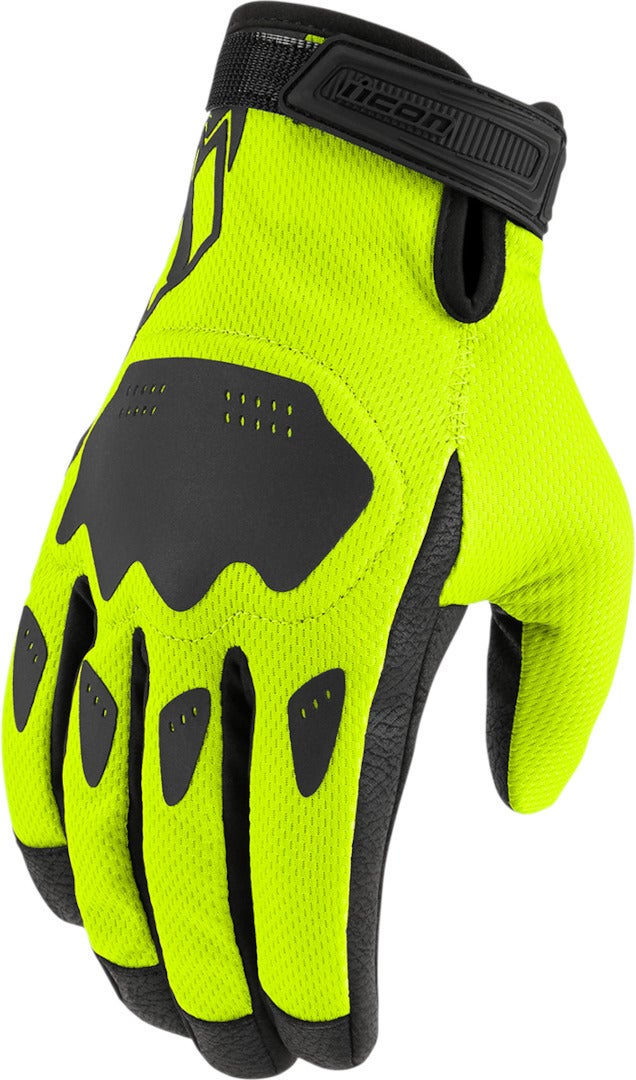 Icon Hooligan Motorcycle Gloves yellow 2XL Figure 1