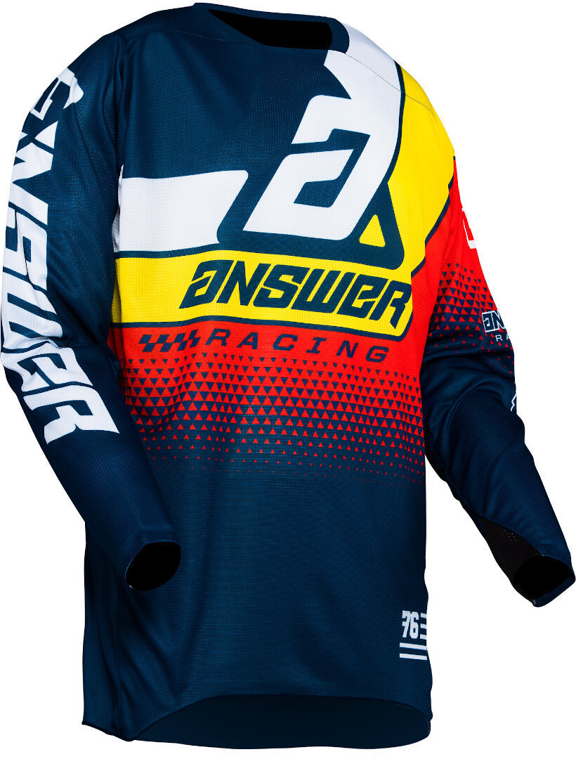 Answer Elite Korza Motocross Jersey blå/gul/rød L Figur 2