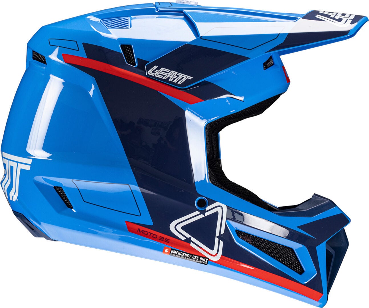 Leatt 3.5 Angled Casco da motocross con occhiali blu/rosso L (59/60) Figura 3