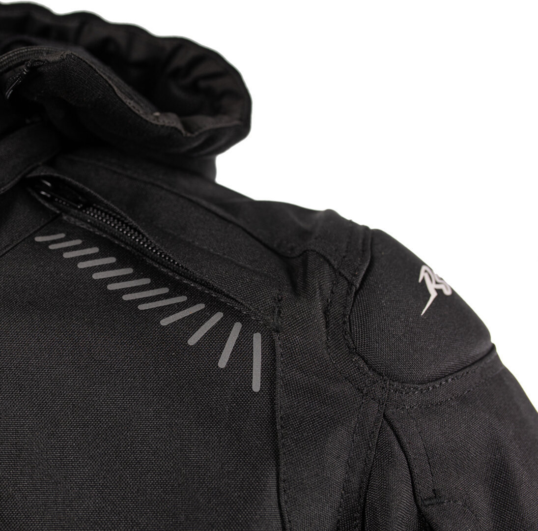 Rusty Stitches Dylan Veste textile imperméable à l’eau pour moto Noir/Blanc L Figure 11