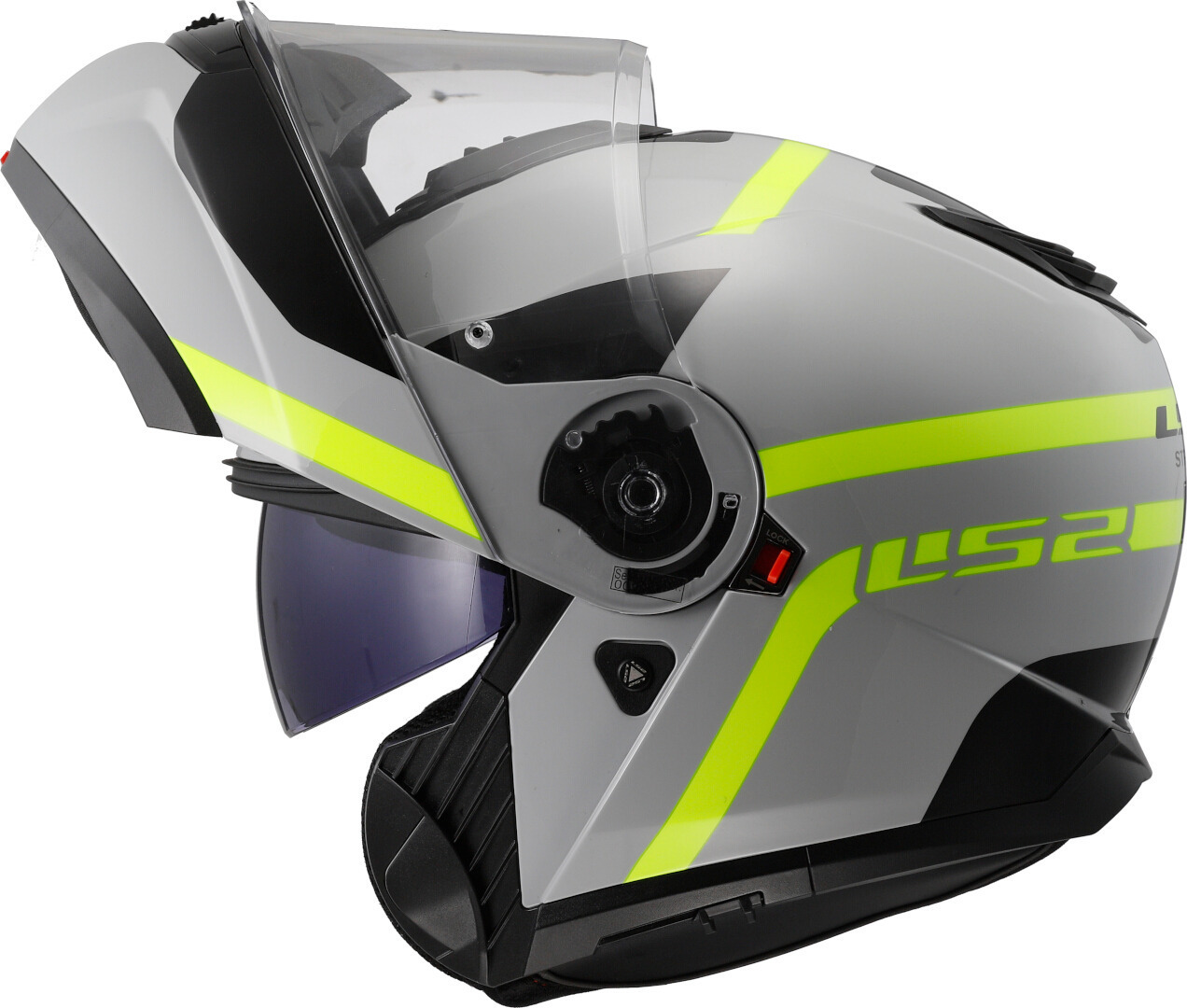 LS2 FF908 Strobe II Autox Casco Grigio/Giallo neon L (59/60) Figura 4