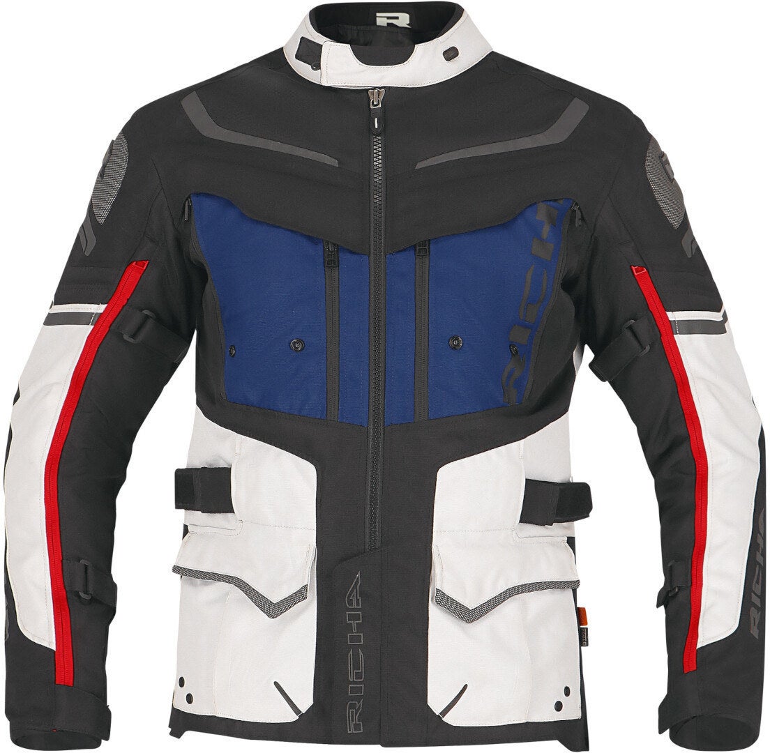 Richa Infinity 2 Adventure veste textile de moto imperméable noir/bleu/rouge XXL Figure 2