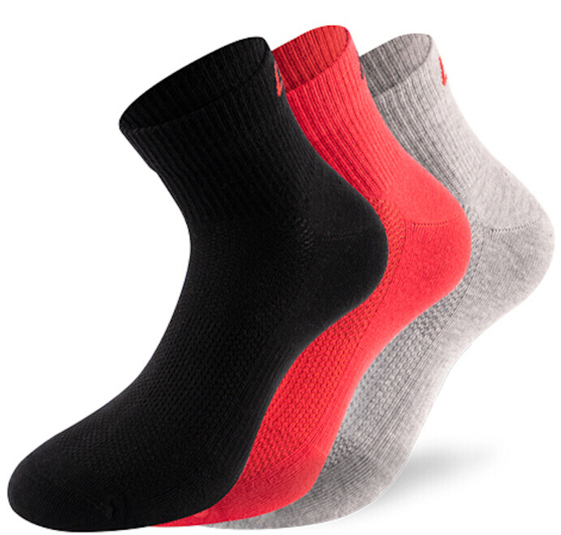 Lenz Performance Quarter Tech Șosete Negru/Roșu/Alb 35-38 Figura 1