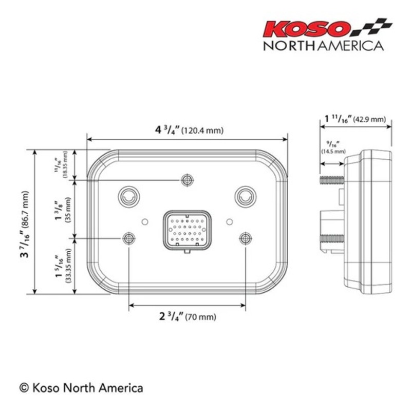KOSO RX-3S TFT-Metru multifuncțional 15.000 RPM Figura 4