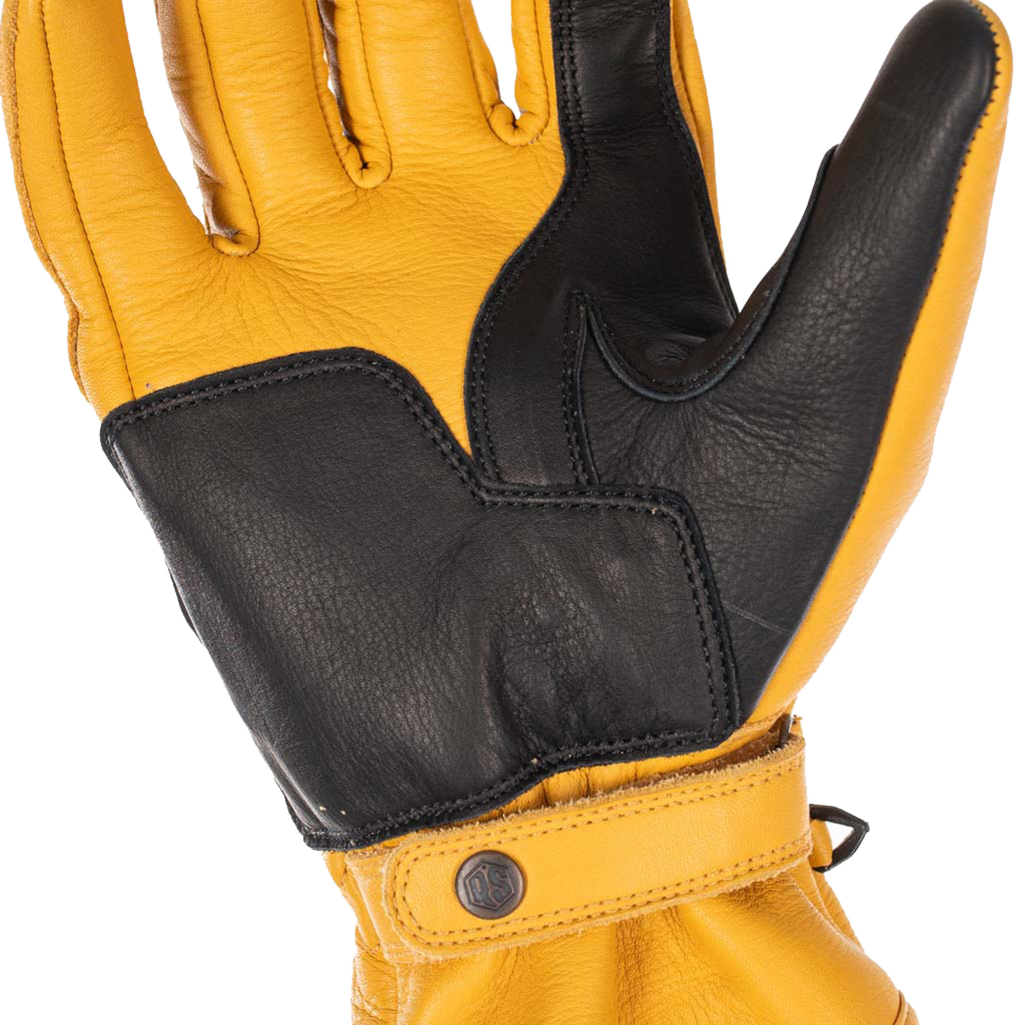 Rusty Stitches Johnny V2 Gants de moto jaune M Figure 5