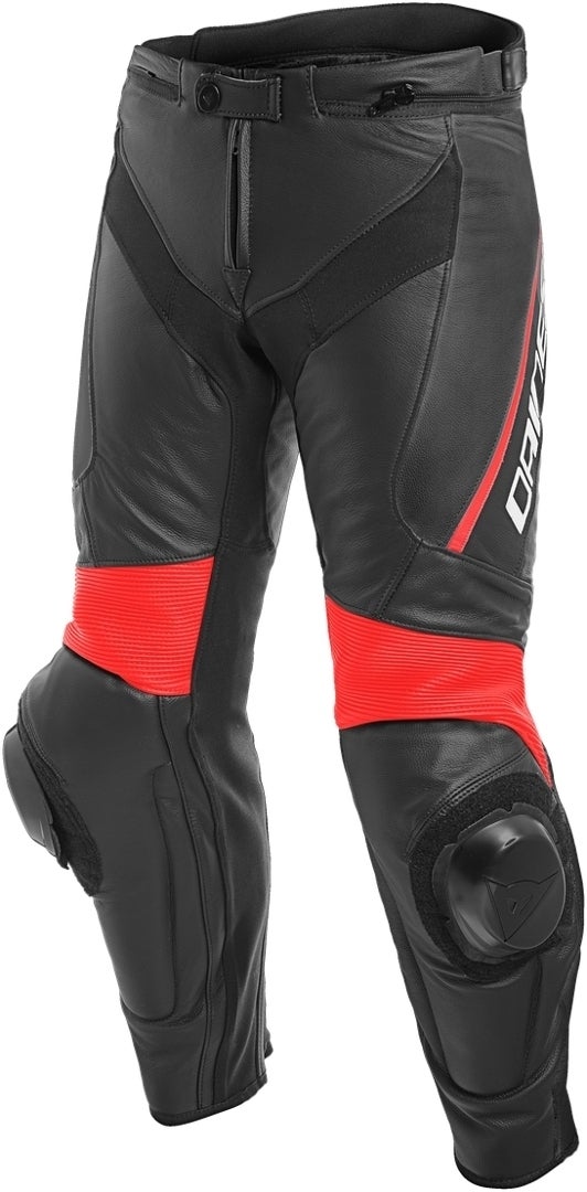 Dainese Delta 3 Damer motorcykel læderbukser sort/rød 48 Figur 1