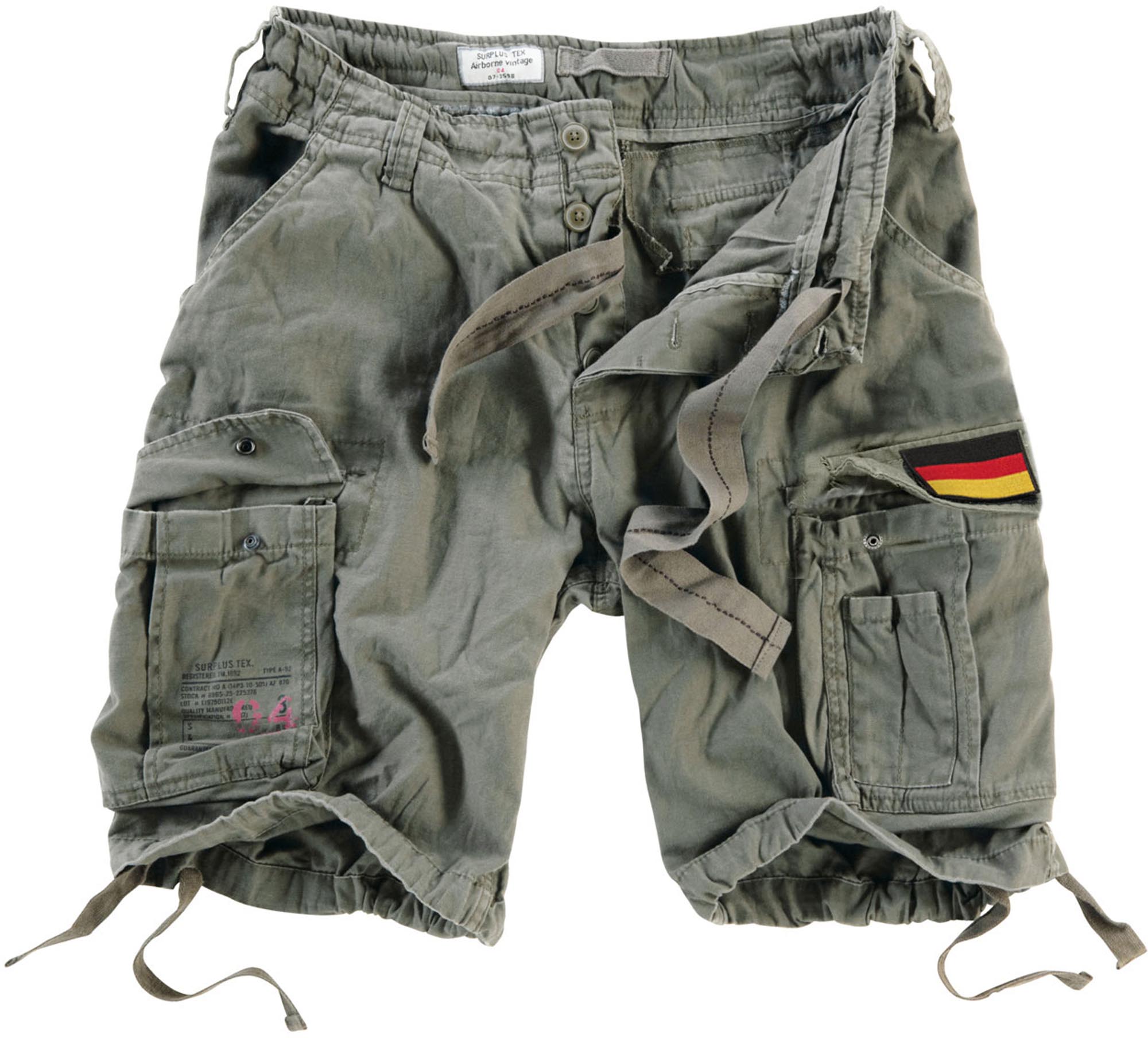 Surplus Airborne Vintage Patch 短編 オリーブ M 図1