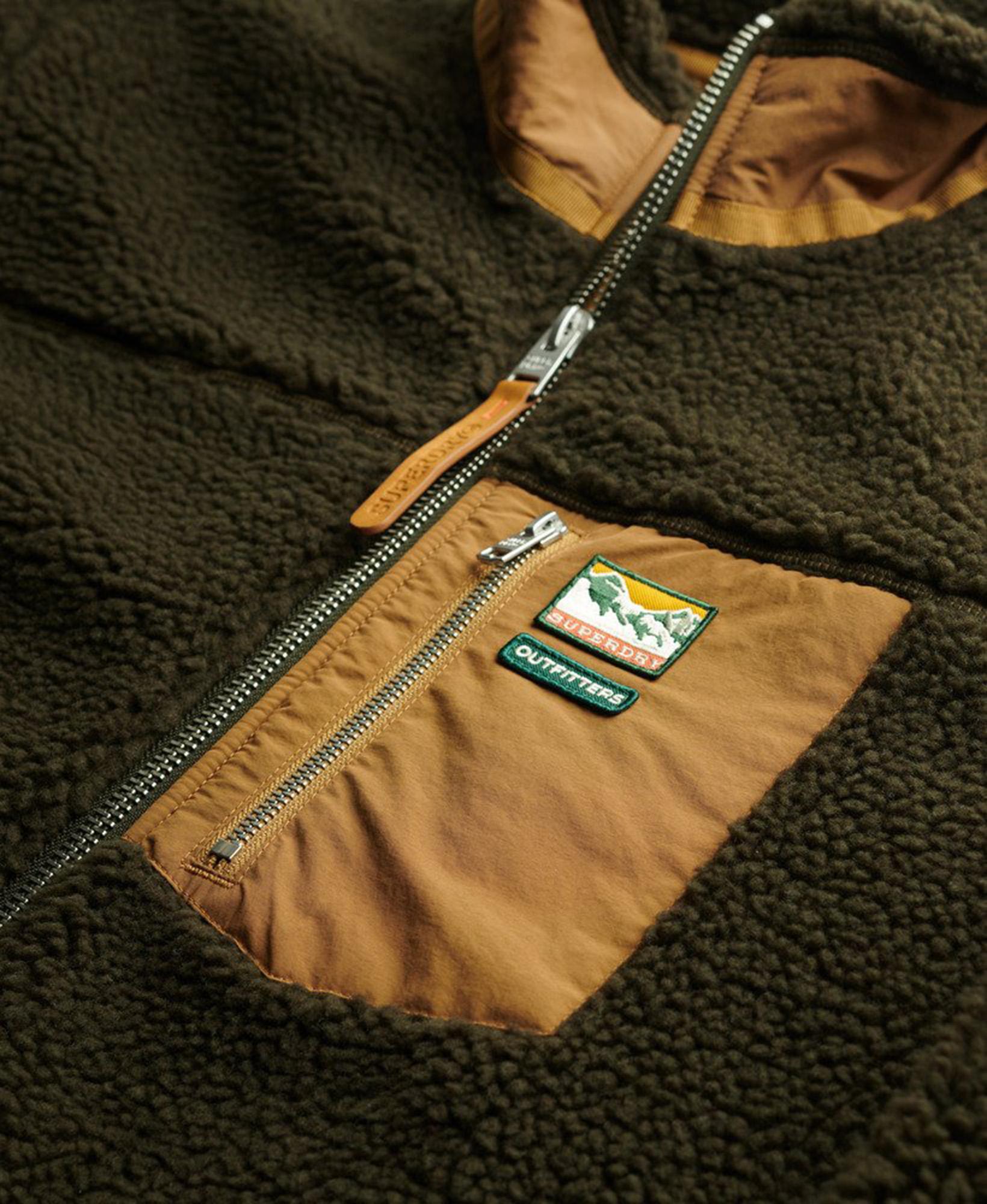 Superdry & Co Mountain Giacca in pile marrone L Figura 2