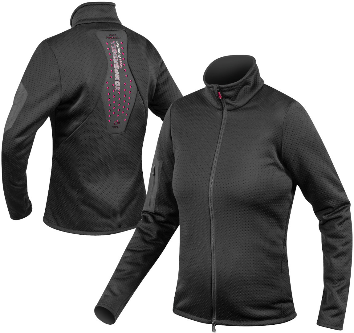 Komperdell Full Zip Sweater Giacca protettore da donna nero S Figura 4