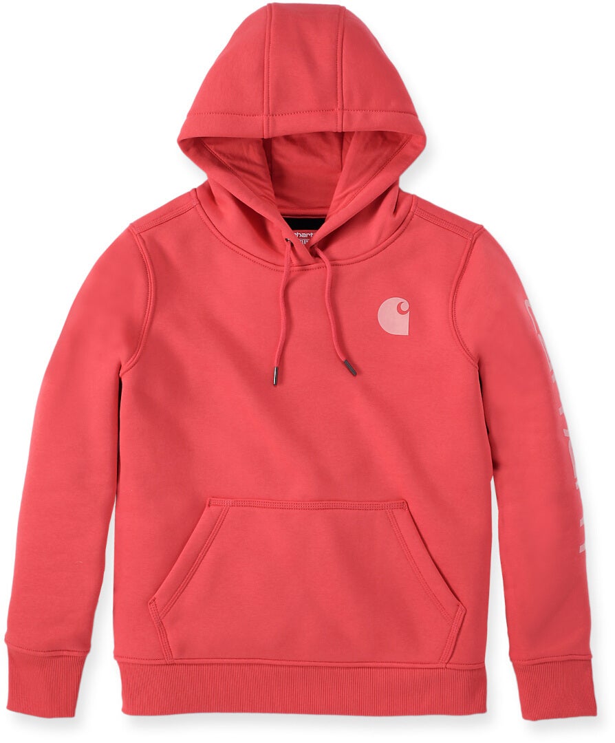 Carhartt Clarksburg Logo レディースパーカー 赤 M 図1