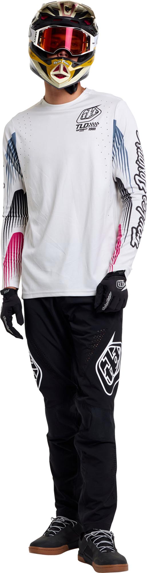 Troy Lee Designs Sprint Pro Turbo Bicycle Jersey white/grey S Figure 9