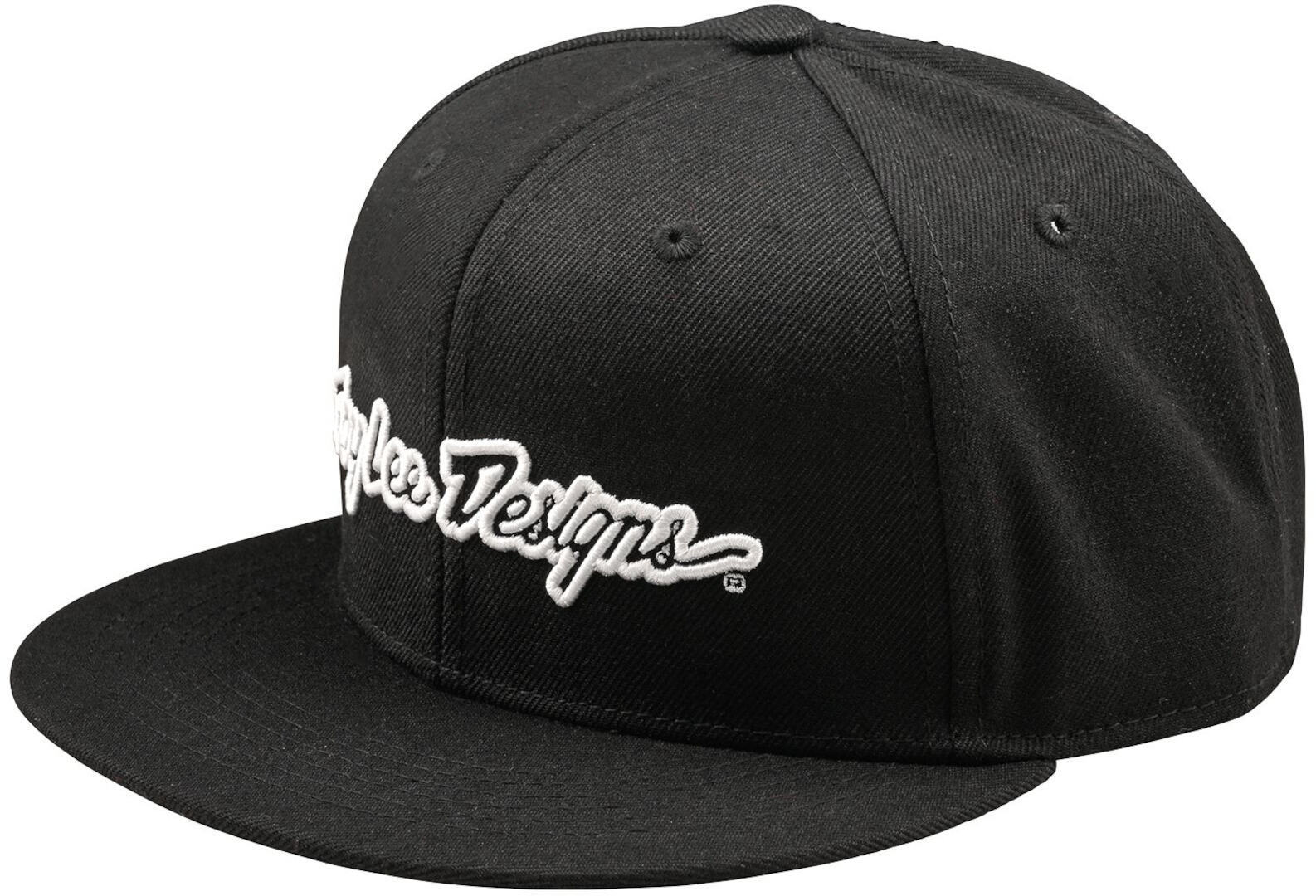 Troy Lee Designs Flat Bill Signature Șapcă Snapback negru Figura 1