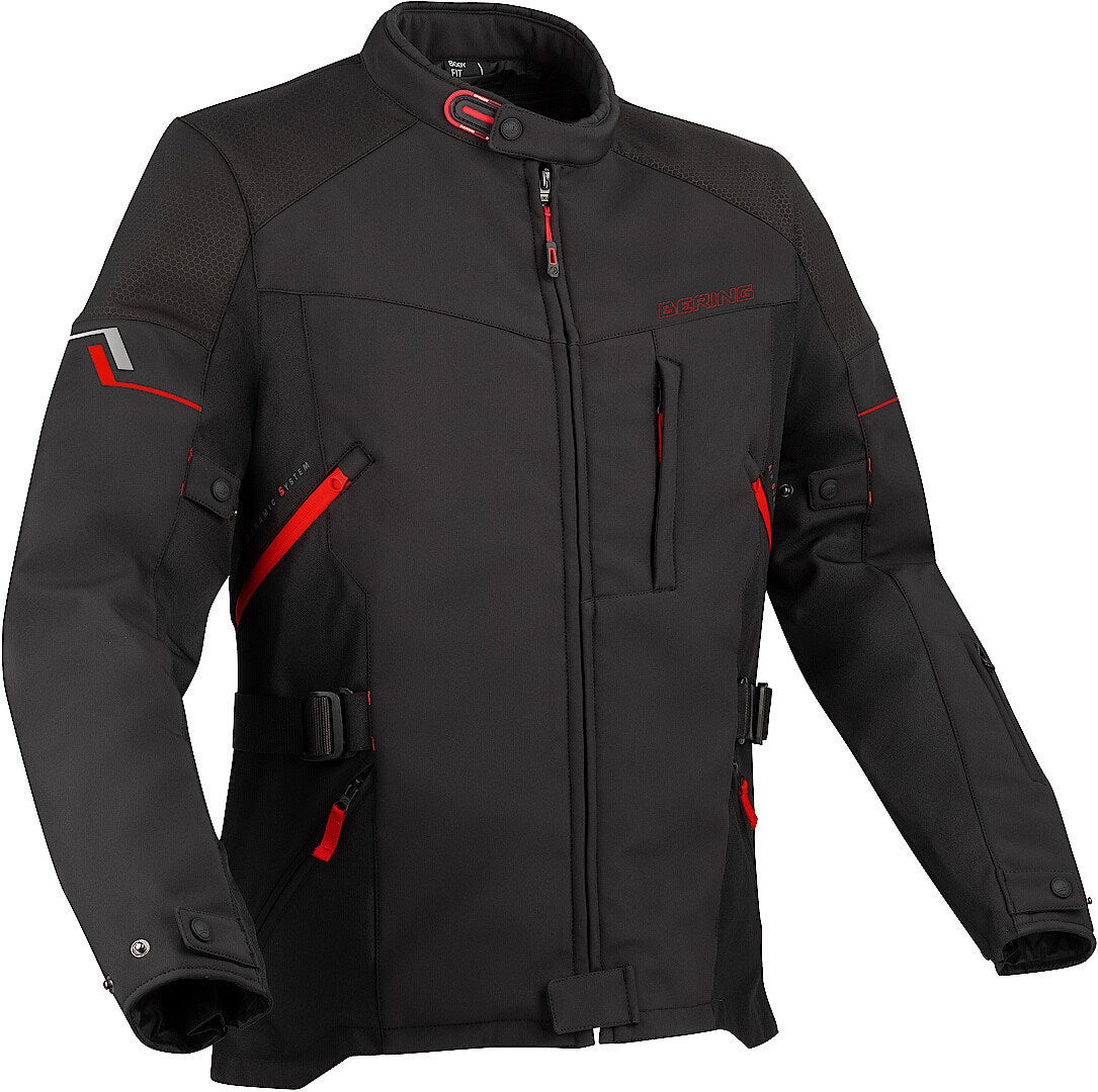 Bering Cobalt Motorcycle Textile Jacket black/red 3XL Figure 1
