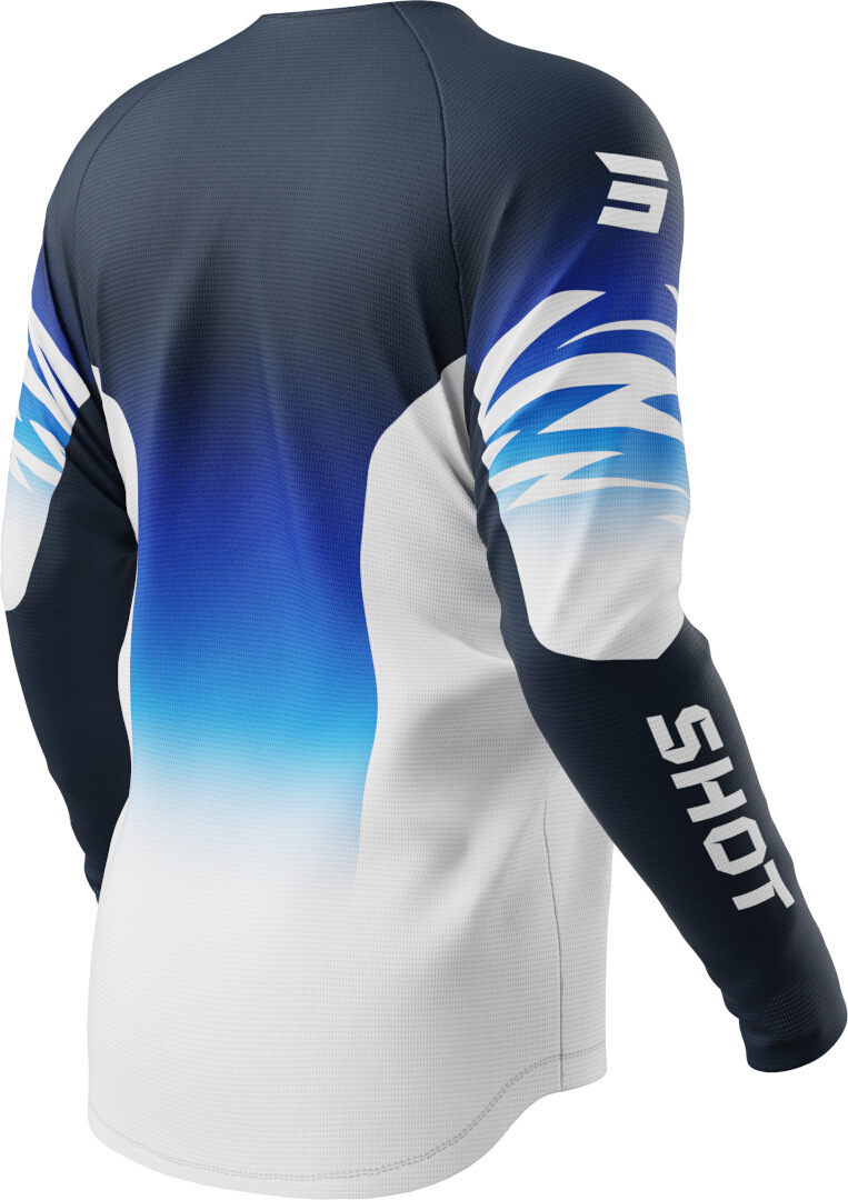 Shot Draw X-Trem Tricou de motocross pentru copii Albastru/Alb 10/11 Figura 2