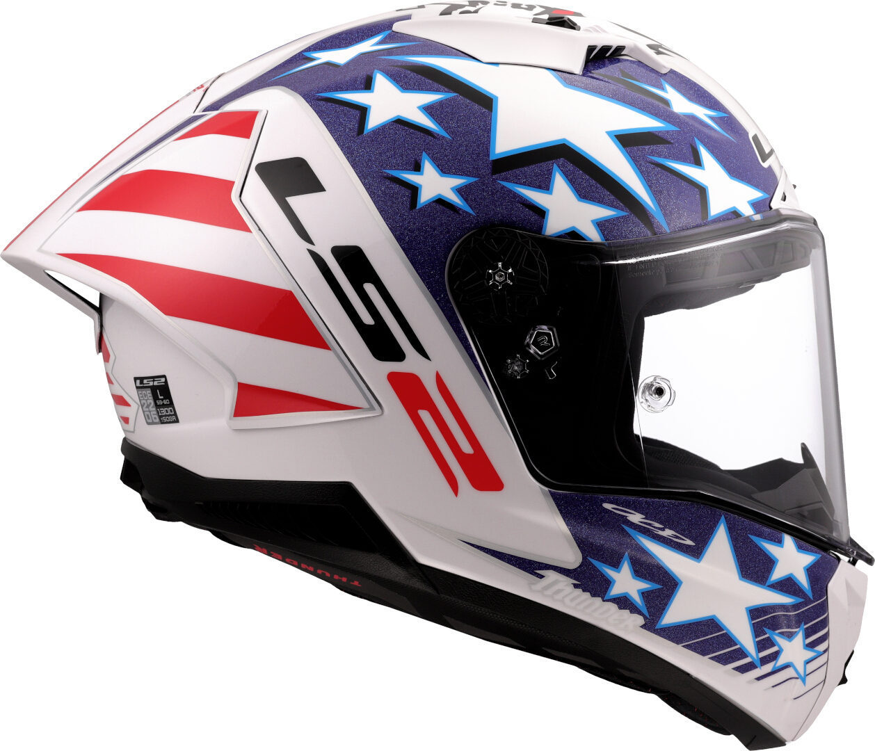 LS2 FF805 Thunder GP Baz Replica Carbon Capacete M (57/58) Figura 6