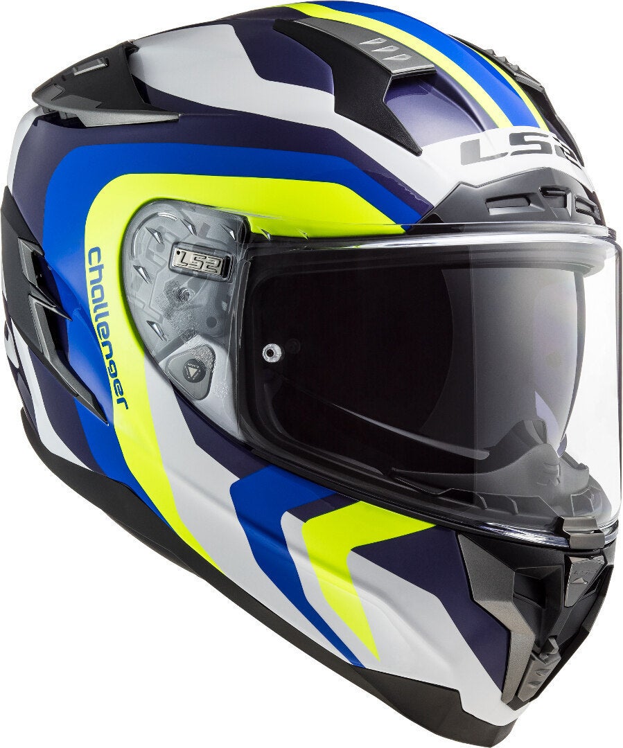 LS2 FF327 Challenger Galactic Helmet white/yellow/blue XXXL (65/66) Figure 4