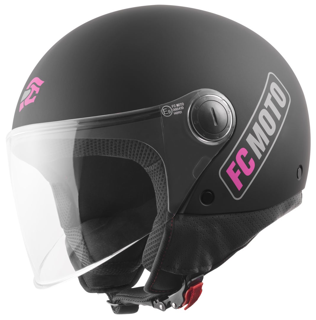 FC-Moto Square-RS Jet hjelm sort mat/lilla S Figur 1