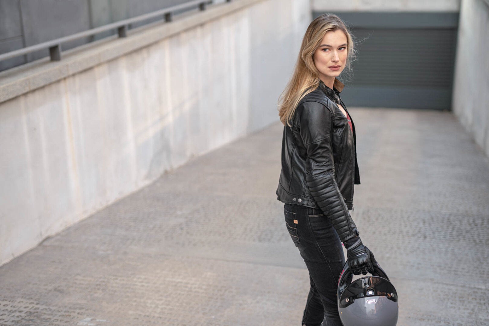 Side view of SHIMA Winchester 2.0 Ladies Motorcycle Leather Jacket