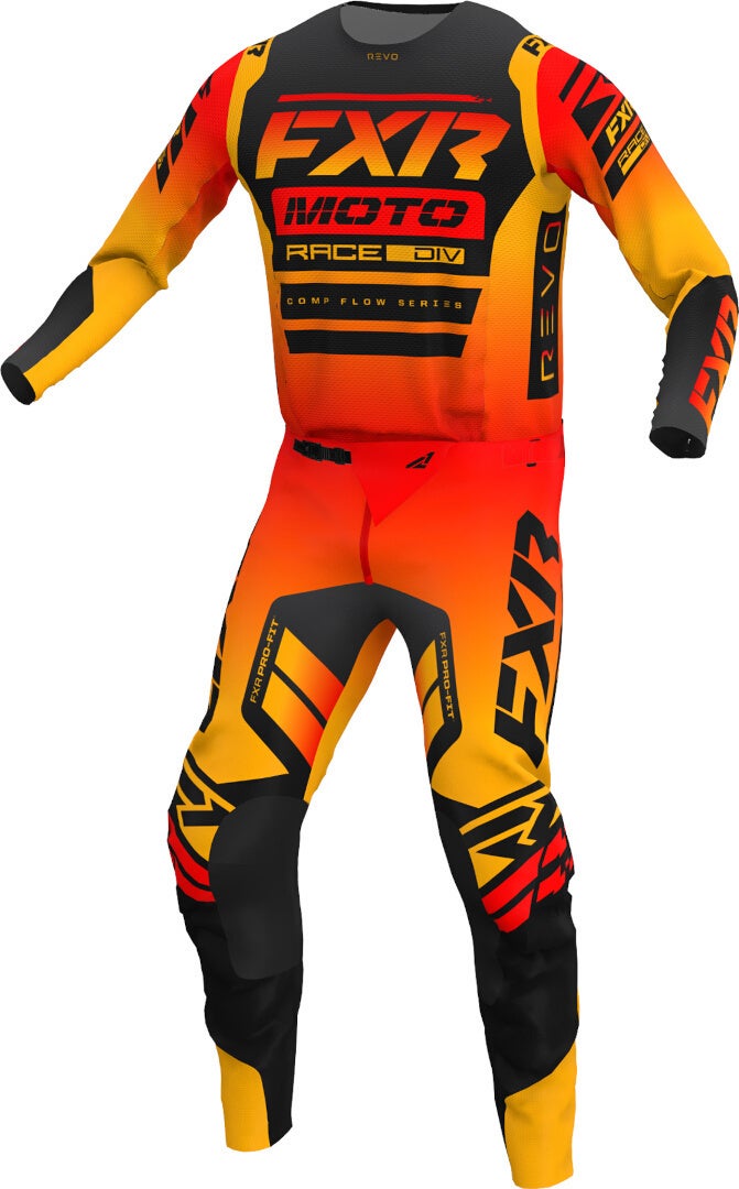FXR Revo Comp Motocross trøje orange/sort L Figur 3