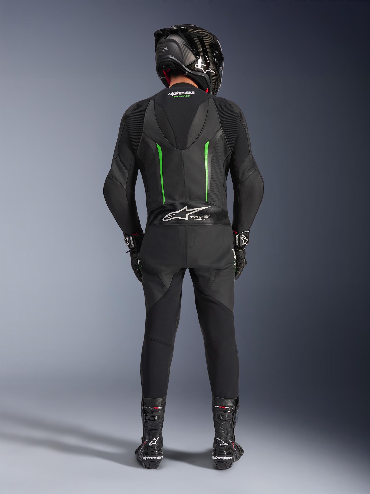 Side view of Alpinestars GP Force V2 1-Piece Motorcycle Leather Suit
