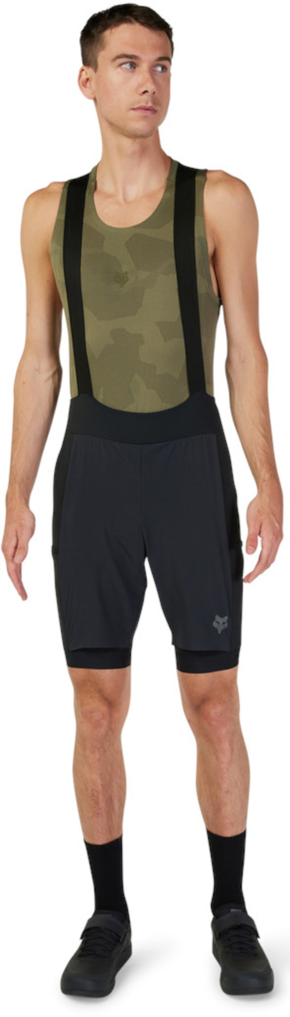 FOX Flexair Ascent Cargo Bib Fietsbroek Zwart XL Figuur 1