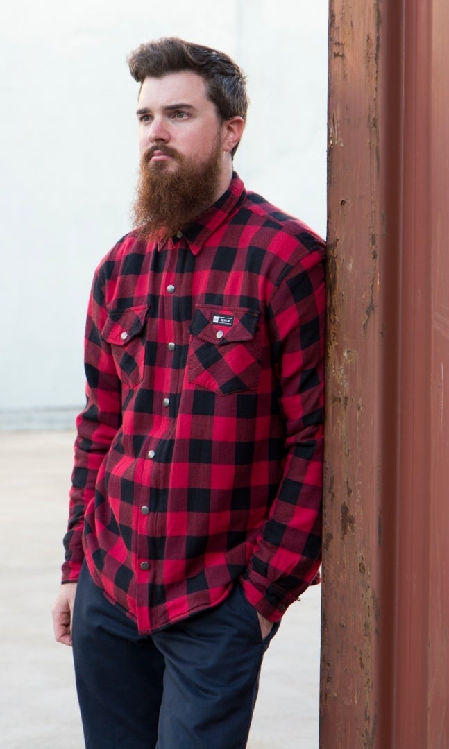 Merlin Axe Camisa de motocicleta preto/vermelho 3XL Figura 3