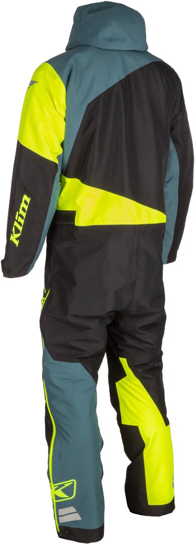 Side view of Klim Railslide Hi-Vis One Piece Snowmobile Suit