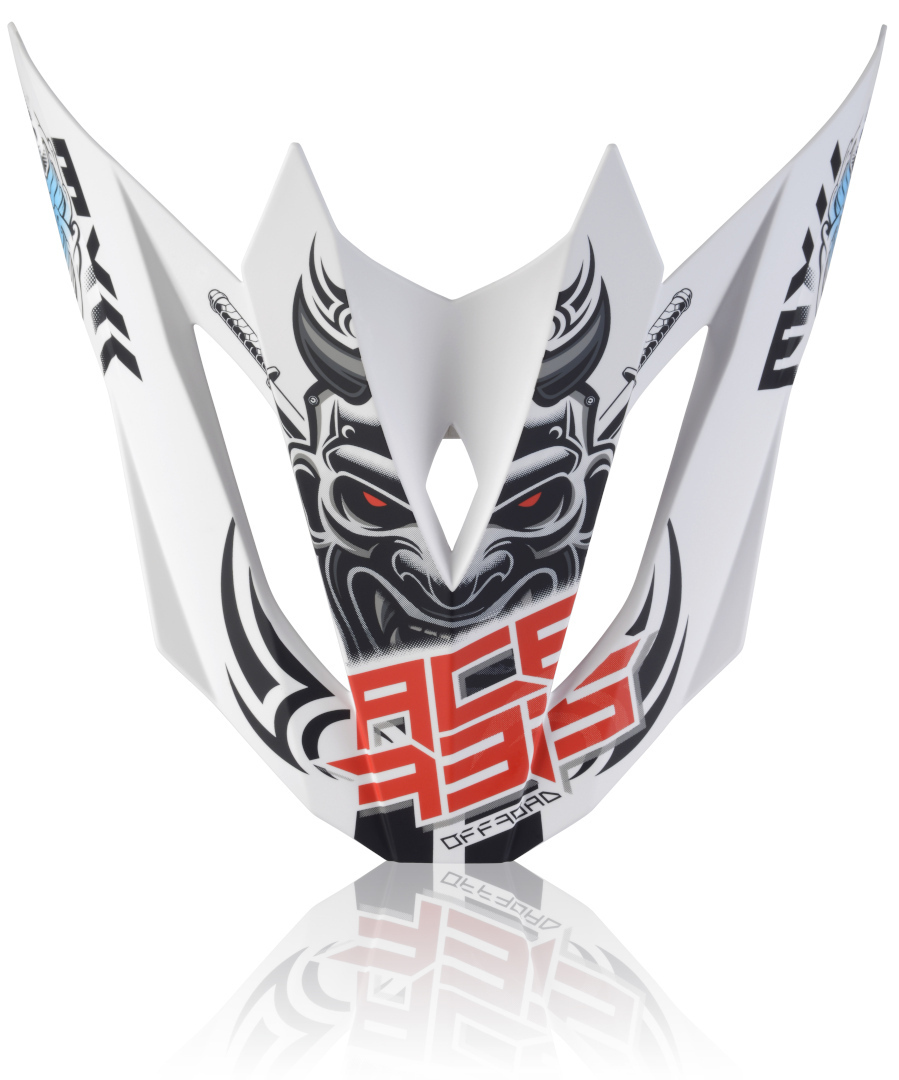 Acerbis Profile 4 Vârful Casca Alb/Roșu/Alb Figura 1