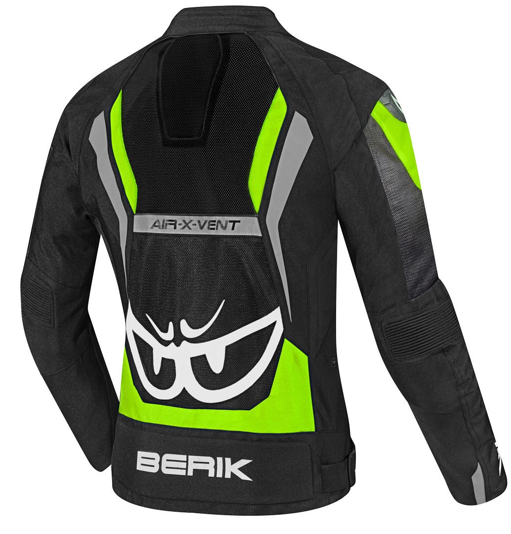 Berik Imola Air Dame motorcykel tekstiljakke sort/hvid/grøn 48 Figur 2