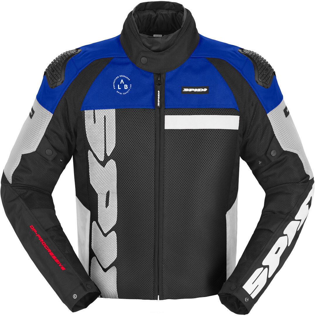 Spidi Progressive Net H2Out Motorcycle Textile Jacket white/blue L Figure 1