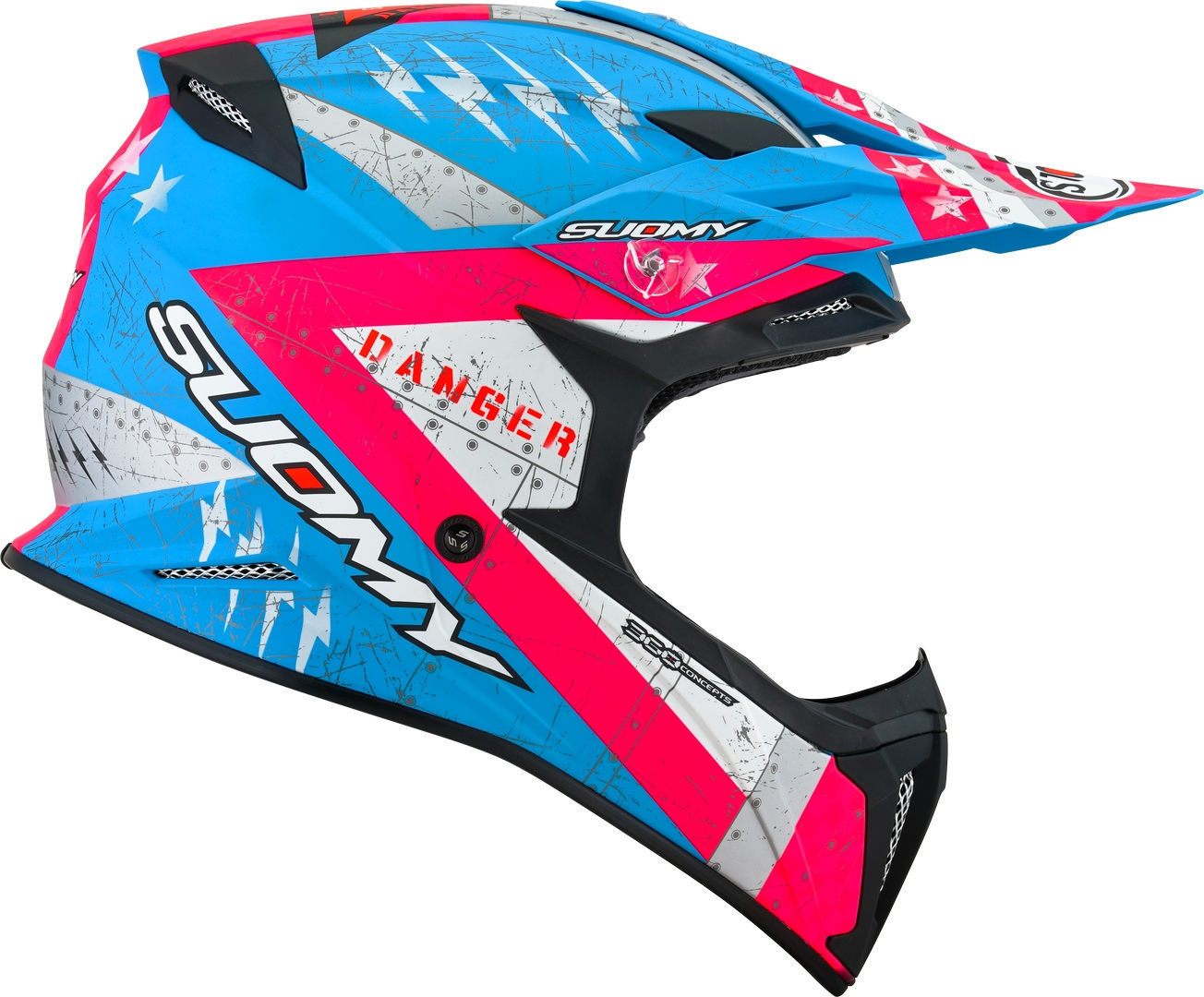 Suomy X-Wing Jetfighter Cască de motocross roz mat M (57/58) Figura 5