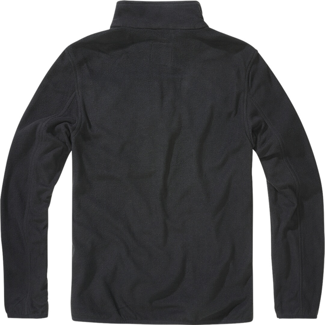 Brandit Fleece Pull demi-zip noir M Figure 5
