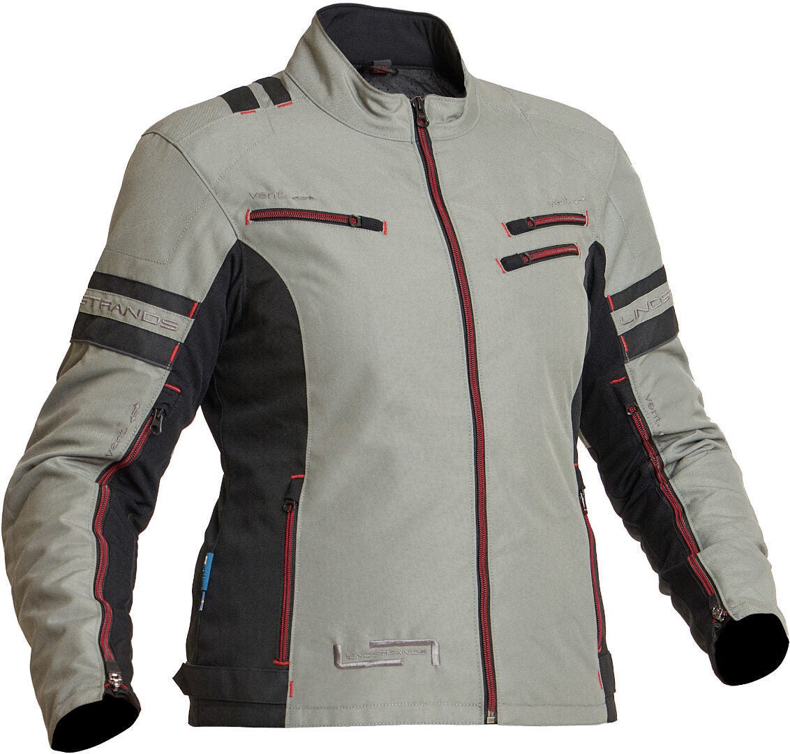 Lindstrands Liden waterproof Ladies Motorcycle Textile Jacket light grey/black 36 Figure 1