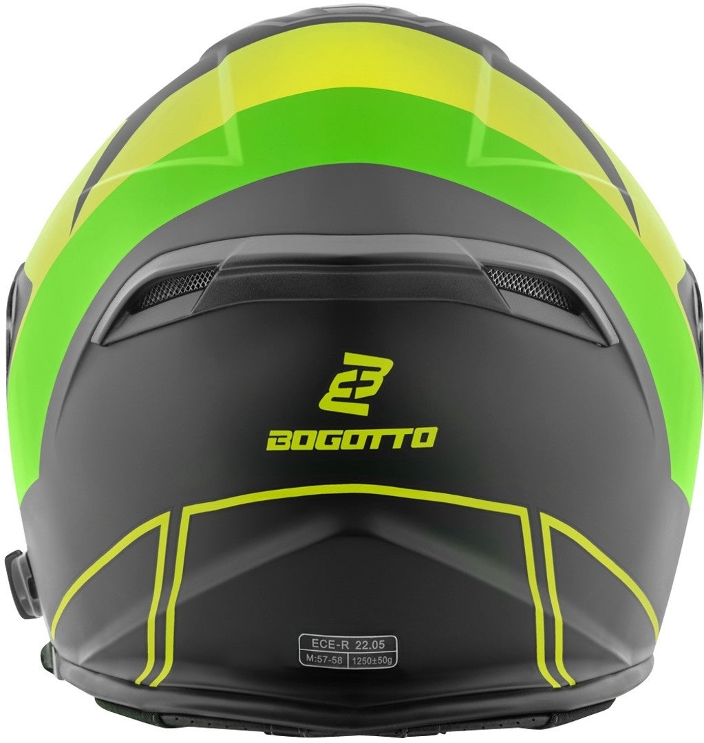 Bogotto V586 Detri BT Casca cu reacție Bluetooth Negru/Verde XL Figura 4