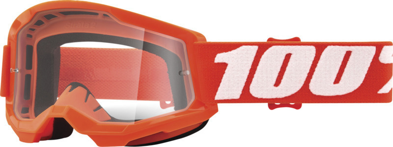 100% Strata 2 Essential Ochelari de motocross pentru tineret portocaliu Figura 1