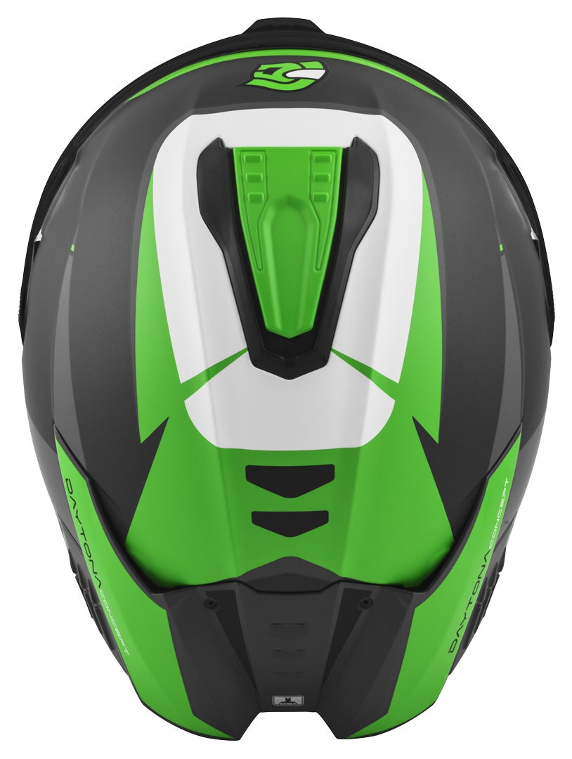 FC-Moto Hawk EVO-X Casque noir mat/vert/blanc S Figure 6
