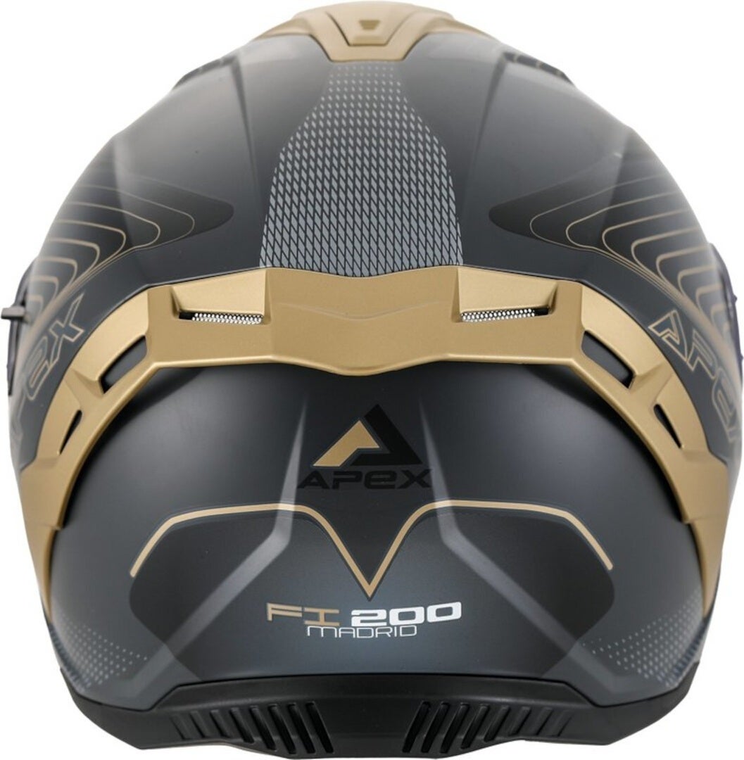 APEX FI200 Madrid Casco nero/oro XXL (63/64) Figura 2