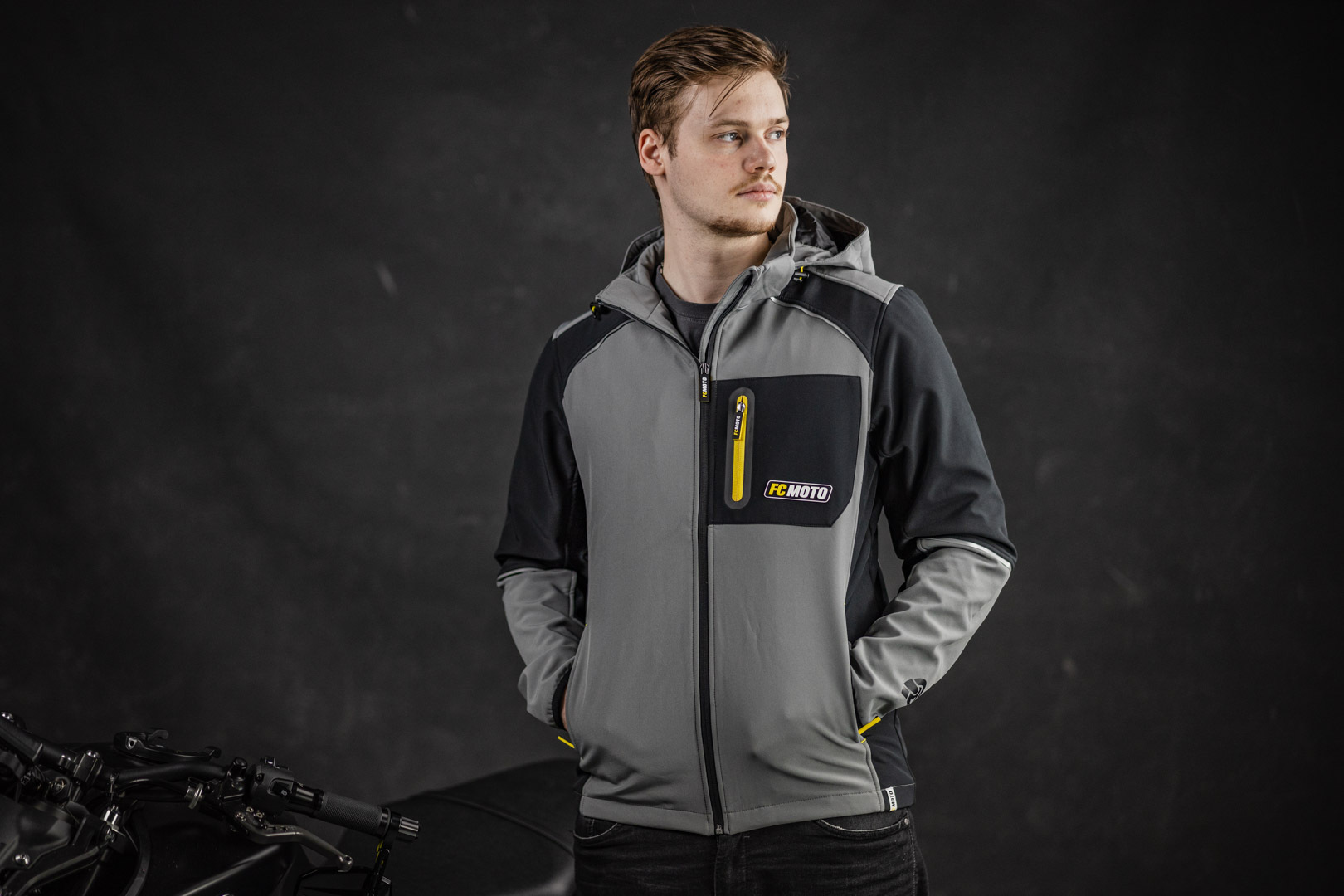 FC-Moto FCM-SSJ Jachetă softshell gri/negru M Figura 4