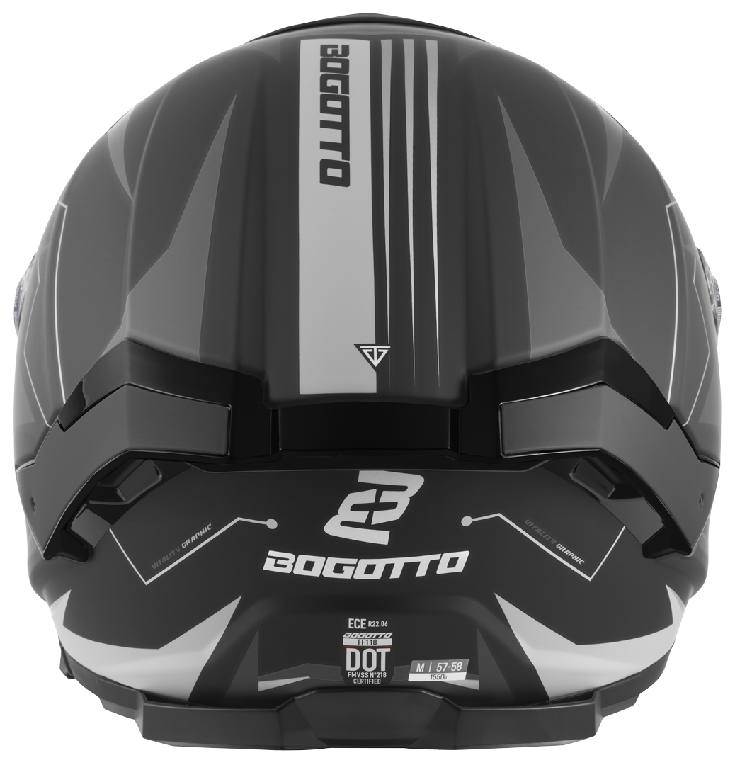 Bogotto FF118 Vilial Cască Negru mat/gri M Figura 4